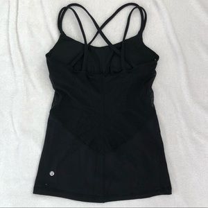 Lululemon Black Tank with Mesh - size 4